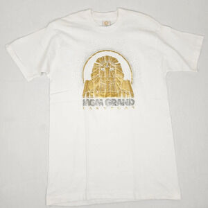Vintage White T‑Shirt with Gold MGM Grand Sphinx Graphic